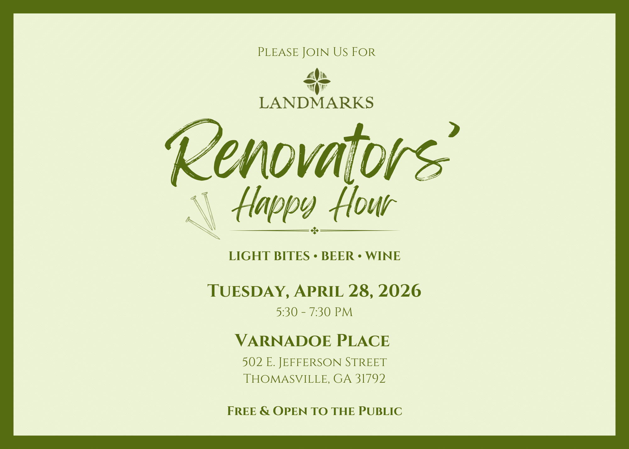 Happy Hour April 2026